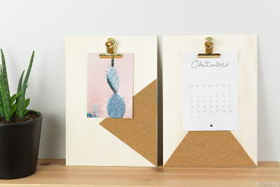 DIY-Klemmbrett-Memoboard-Postkartenhalter