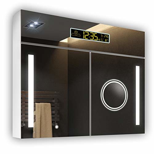 LED Spiegelschrank Badschrank mit Bluetooth Touch Beschlagfrei Badezimmerspiegel