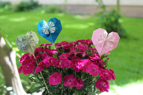 Origami Blumen Deko